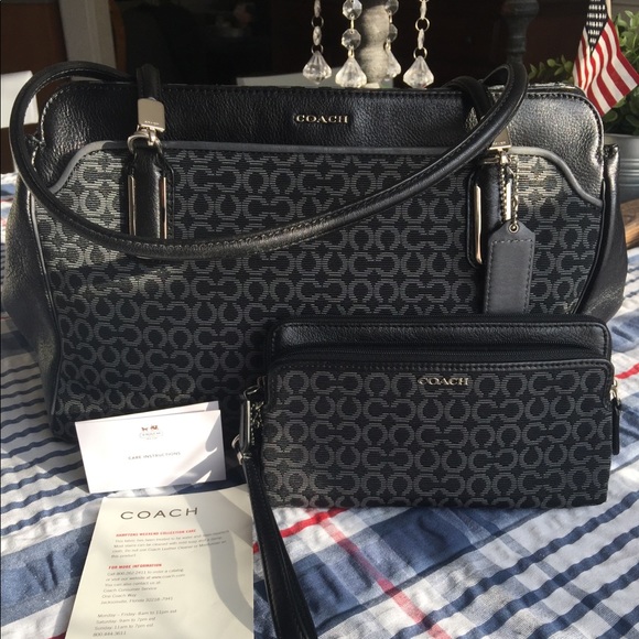 Coach Handbags - Coach Madison Kimberly & matching wallet